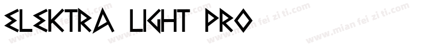 Elektra Light Pro字体转换